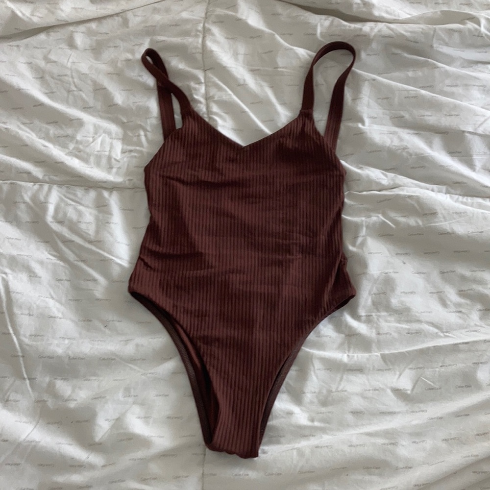 Vitamin A chocolate brown one piece